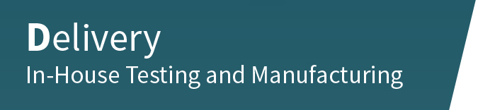 Delivery: In-House Testing and Manufacturing