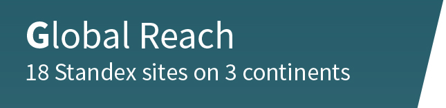 Global Reach: 18 Standex sites on 3 continents